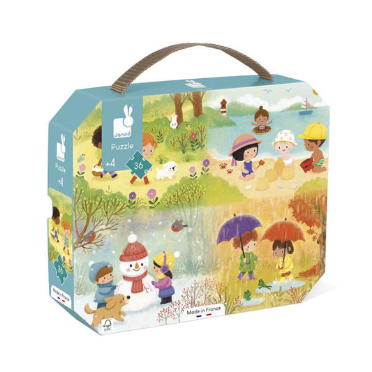 JANOD Puzzle "Le Stagioni" (36 pezzi in valigetta) 4 anni+