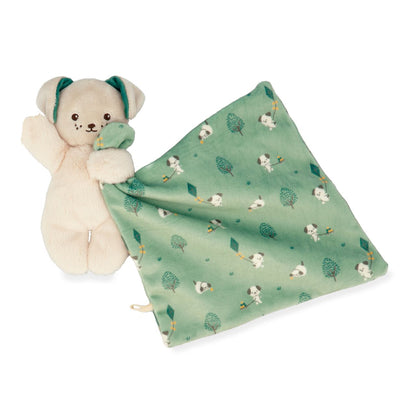 kaloo Doudou Cane Verde. Copertina verde con cagnolino