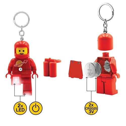 Lego Portachiavi con luce Led Rosso