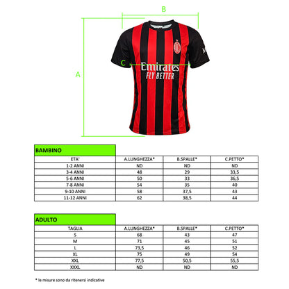 Maglia Milan S Adulto