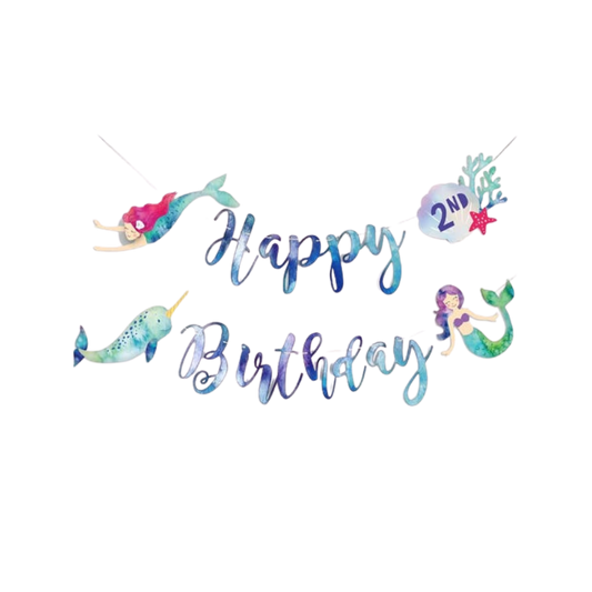 Amscan Festone Happy Birthday Narvalo 2,4 m