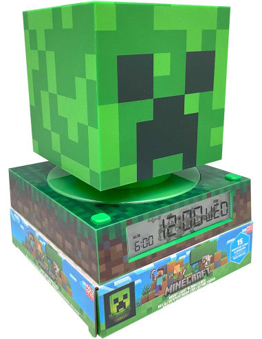 Lampada 3D Con Sveglia E Data Minecraft
