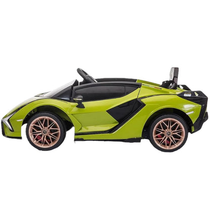 Auto Elettrica Per Bambini Giaquinto 12V Lamborghini Sian Verde