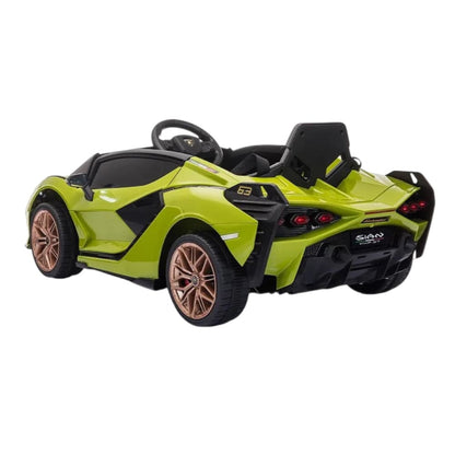 Auto Elettrica Per Bambini Giaquinto 12V Lamborghini Sian Verde