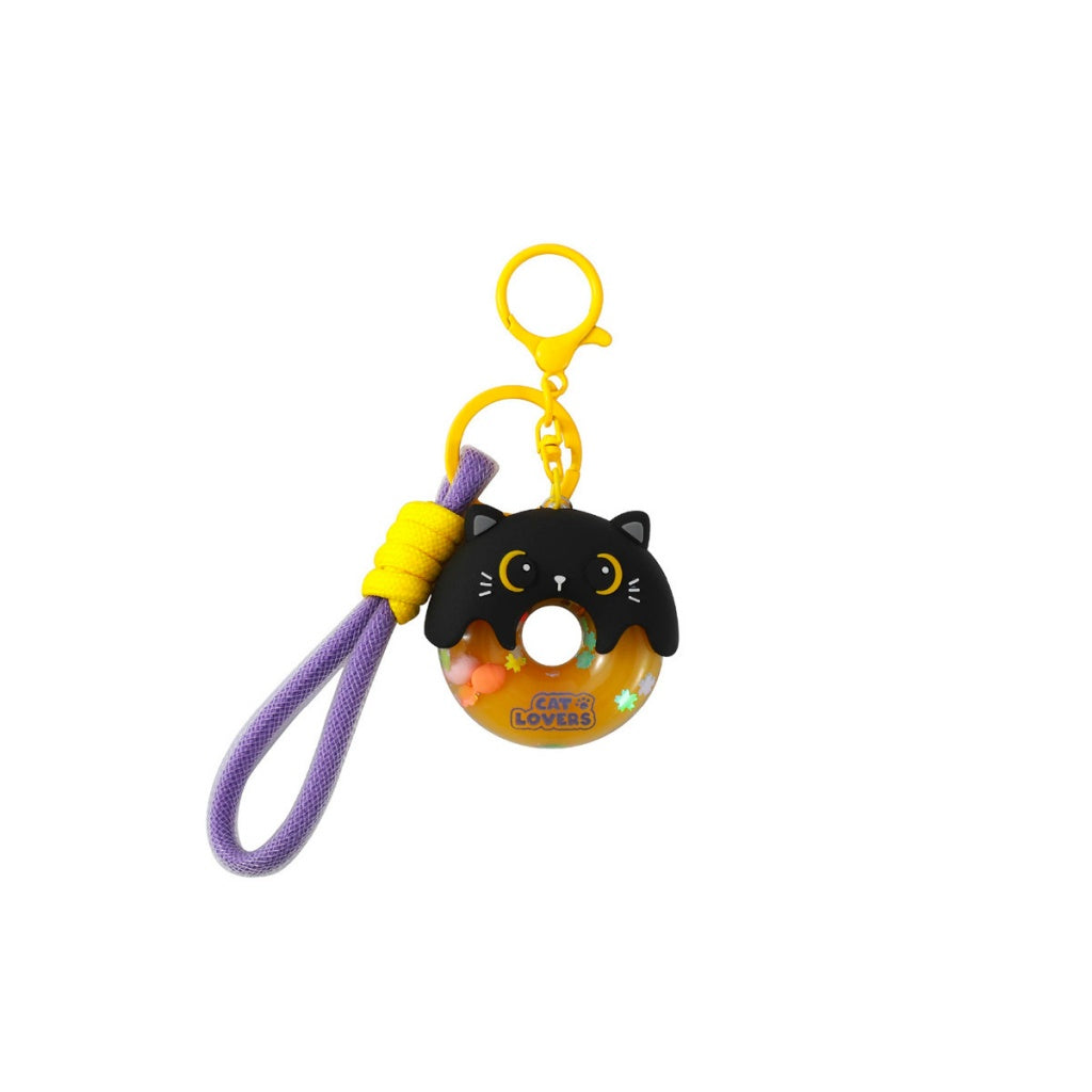 I Total Portachiavi Donut Black Cat