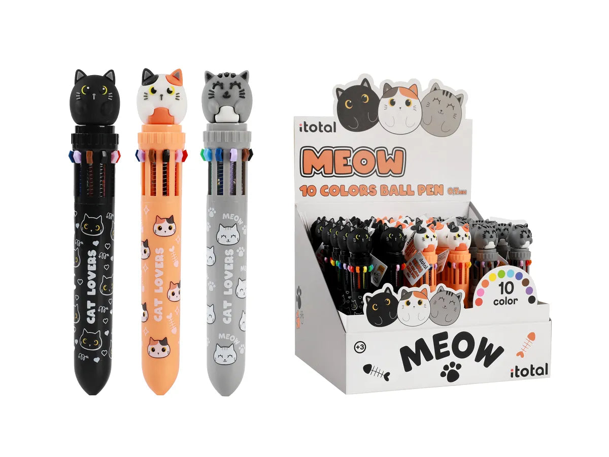 Penna Multicolore Gatto