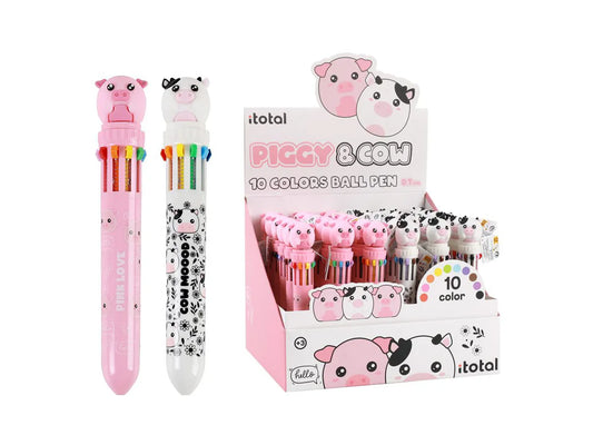Penna Multicolore Piggy & Cow