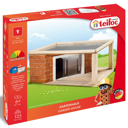 Set di costruzioni  teifoc- casetta da giardino - 135 pezzi