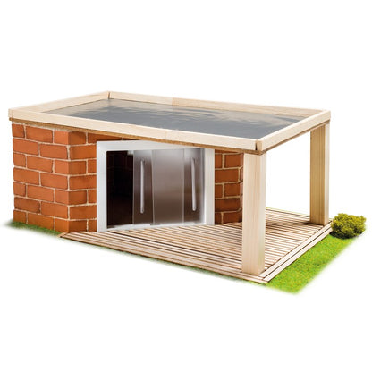 Set di costruzioni  teifoc- casetta da giardino - 135 pezzi