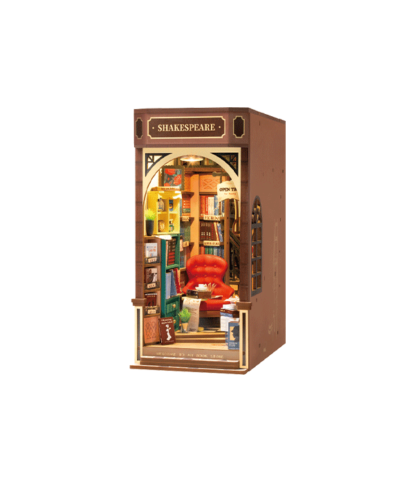 Rolife Shakespeare Bookstore – Book Nook TGB07