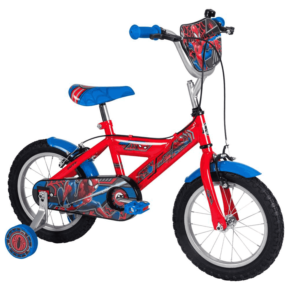 Huffy Marvel Spider-Man Bicicletta Bambino 14 Pollici con Rotelle