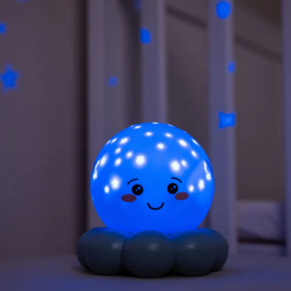 CLOUD-B Twinkles To Go Octo - Pastel Blue (Luce notturna a forma di polpo)
