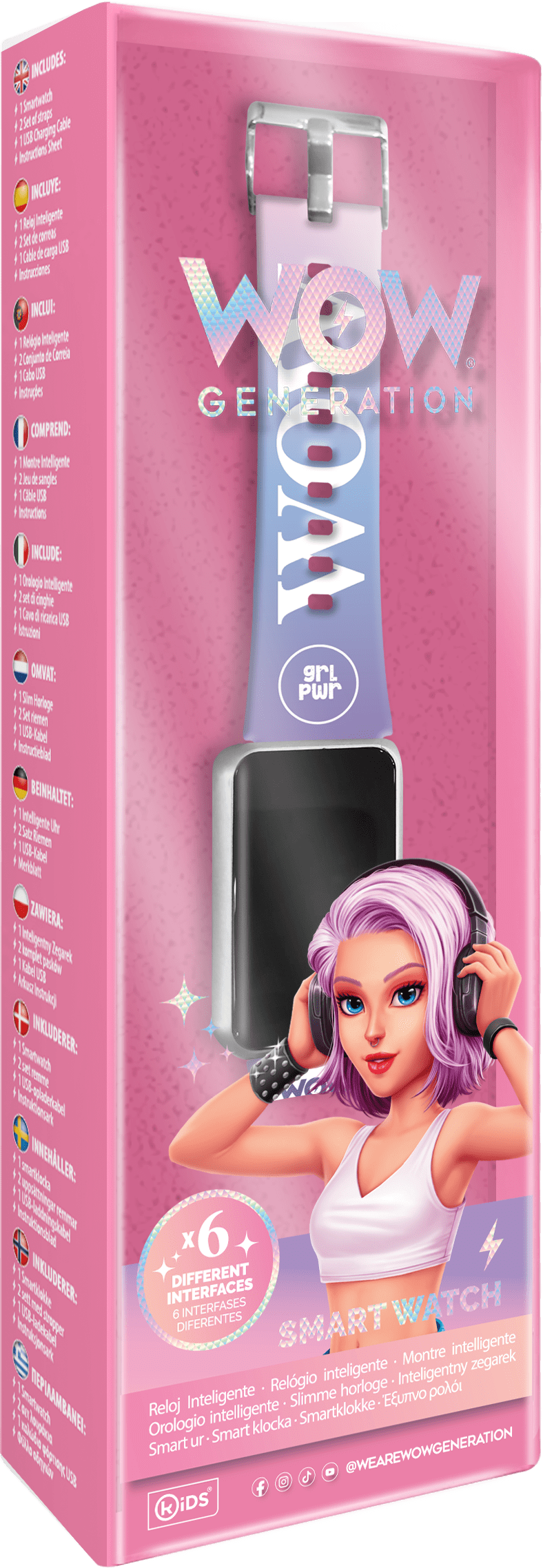 WOW Generation Smartwatch con Doppio Cinturino