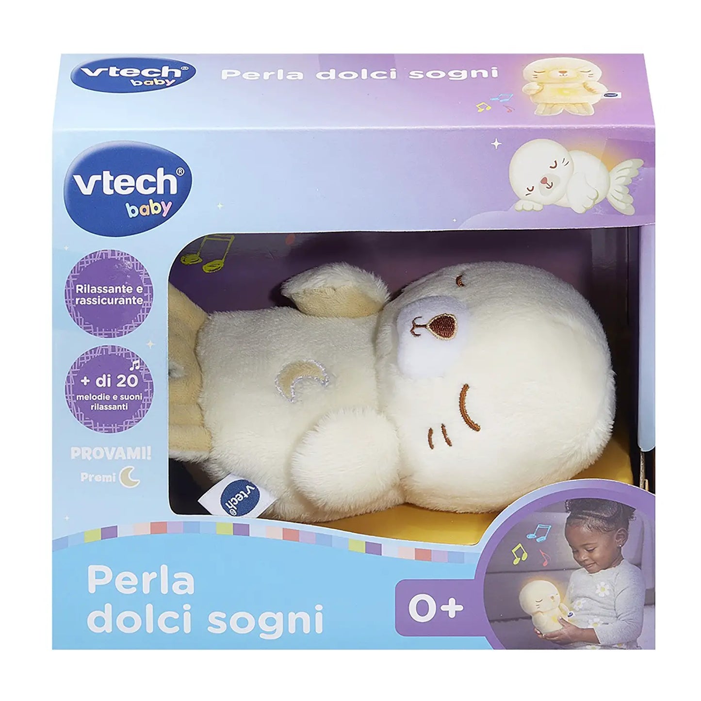 Perla Dolci Sogni Peluche Luminoso Con Melodie Rilassanti e Rassicuranti VTECH
