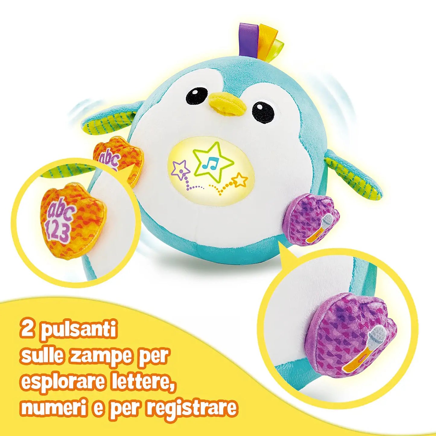 Fiocco Simpatici Rimbalzi Peluche Interattivo Sonoro Fiocco V TECH