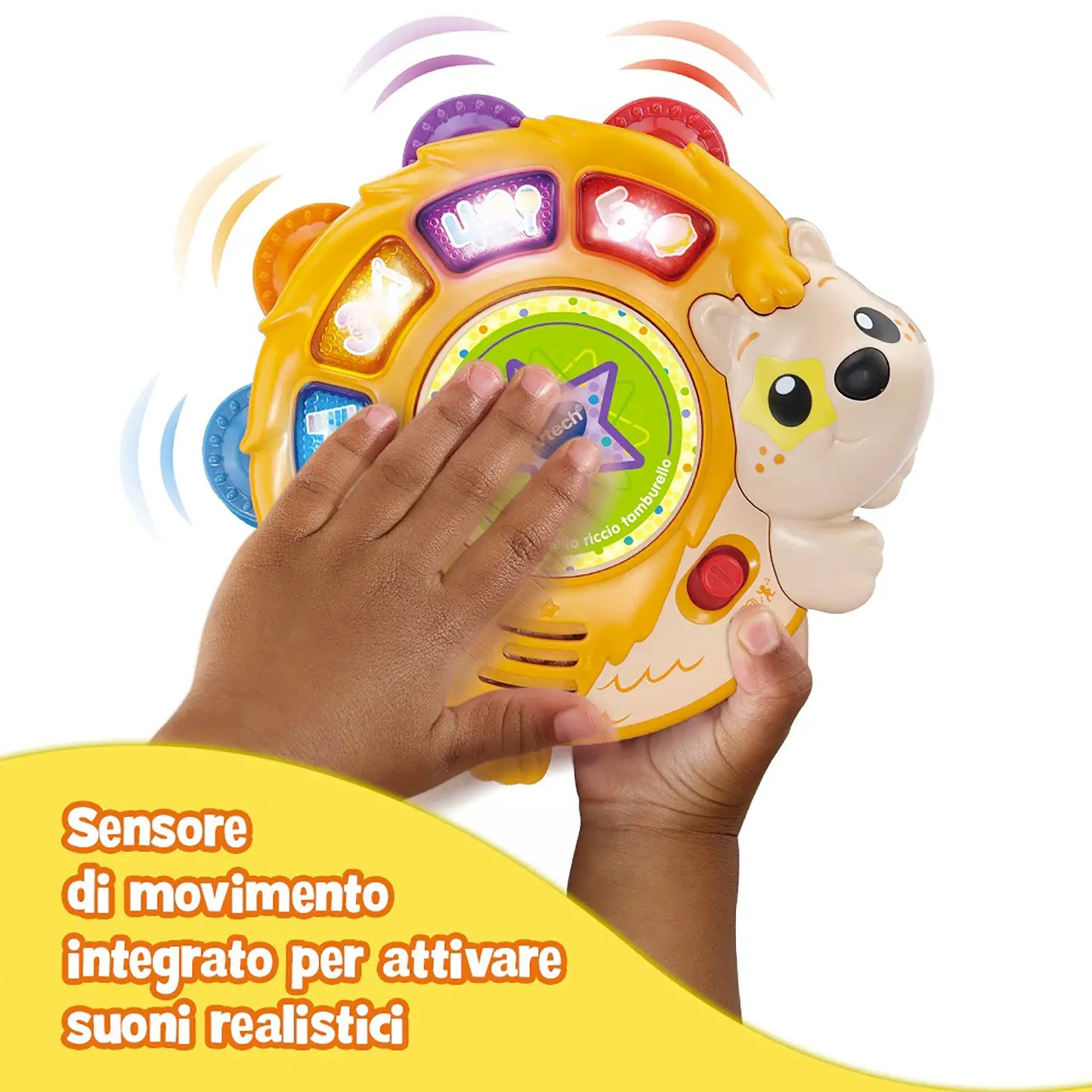 Tamburello Musicale Interattivo per Bambini Riccio Lello VTECH