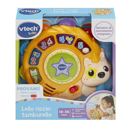 Tamburello Musicale Interattivo per Bambini Riccio Lello VTECH
