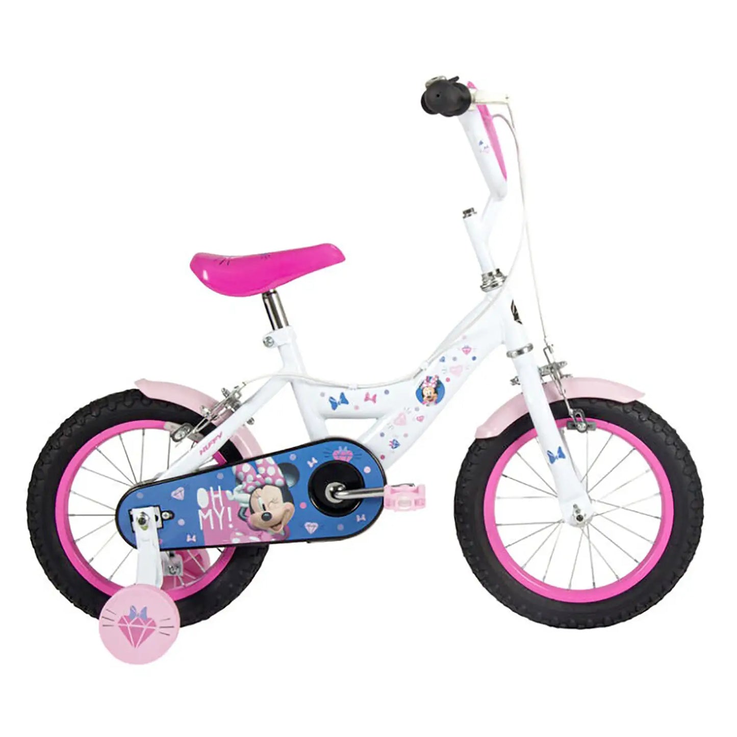 Bicicletta Bambina 14" Minnie Con Rotelle MANDELLI a sfera