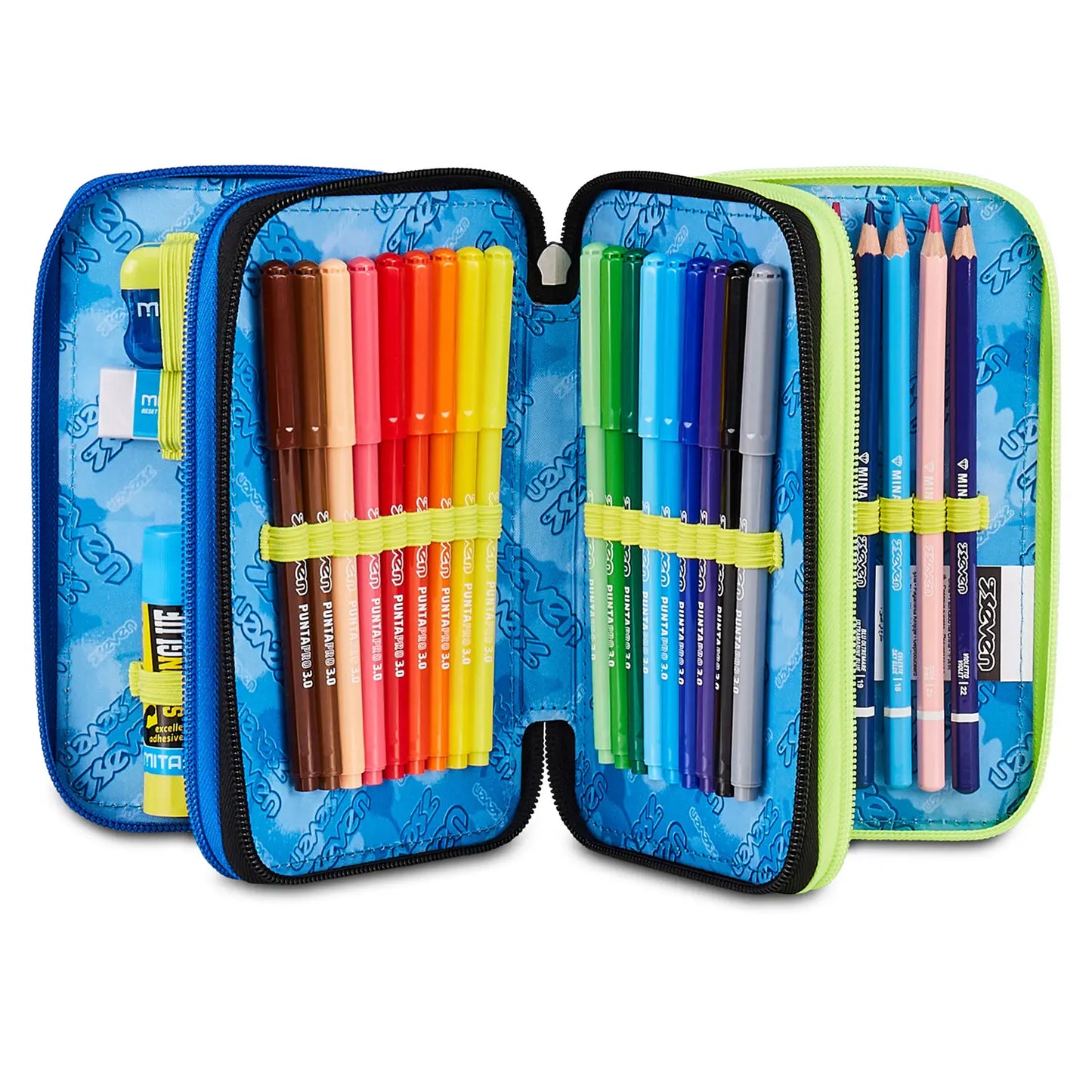 Astuccio  3 Zip Seven Buzzy Note Boy 300102626-535