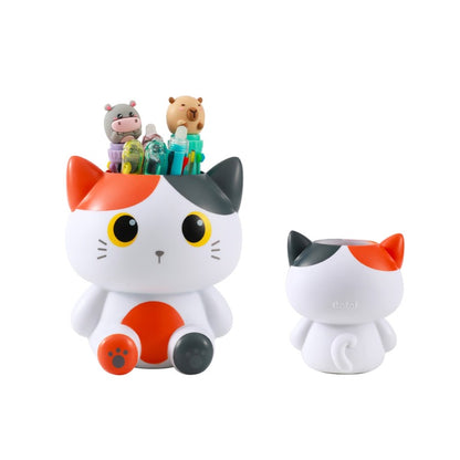 I Total Portapenne 3d arancione gatto