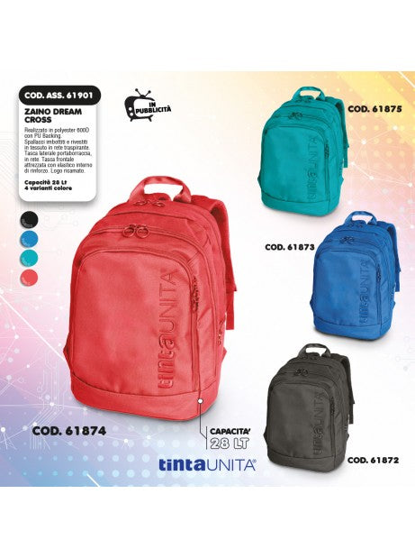 Zaino Tinta Unita Rosso 2869
