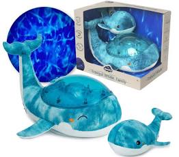 Cloud B Tranquil Whale Peluche Luminoso Bianco