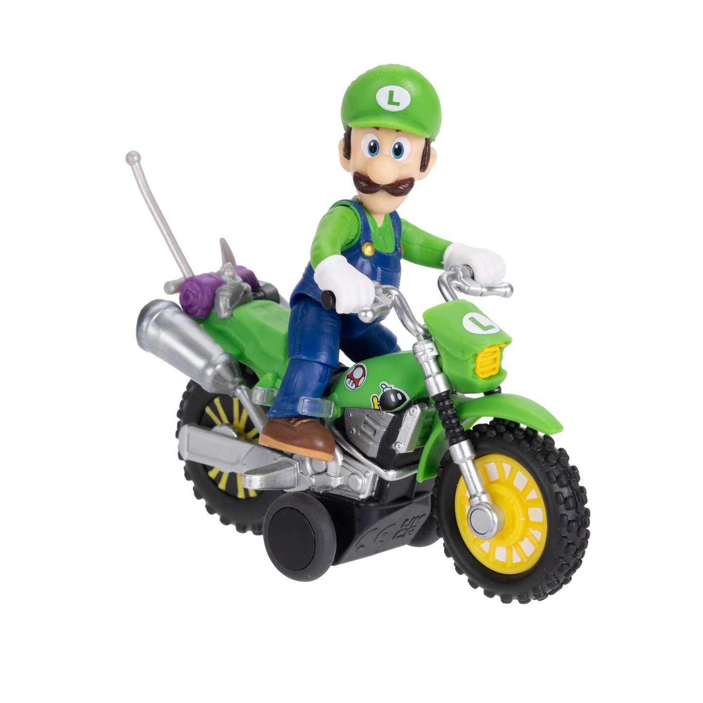 JAKKS Pacific Luigi Motocicletta Riavvolgimento Super Mario Galaxy Multicolore