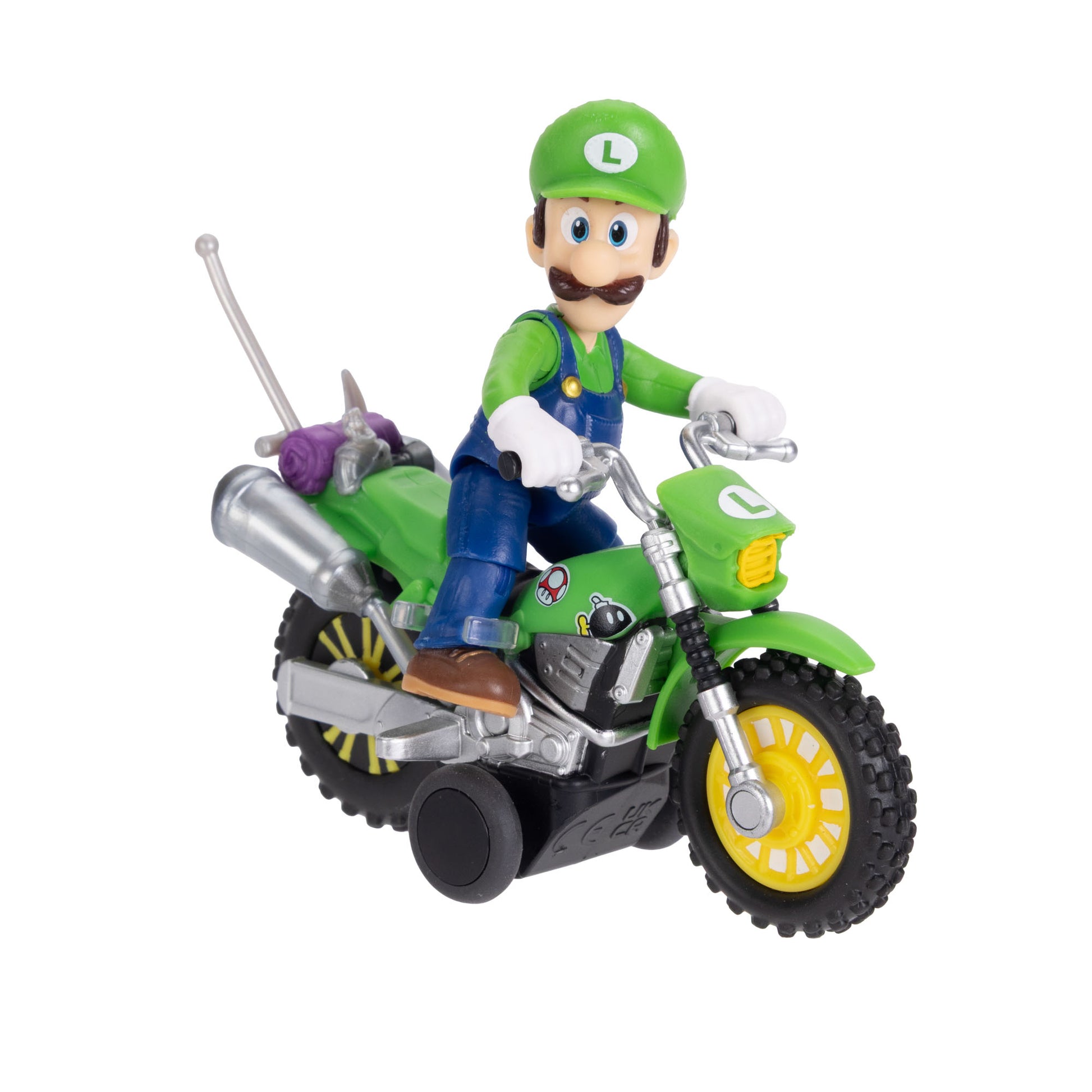 JAKKS Pacific Luigi Motocicletta Riavvolgimento Super Mario Galaxy Multicolore