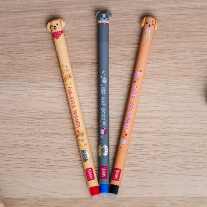 Legami Set 3 Penne Cancellabili Erasable Pen Fur-ever Friends