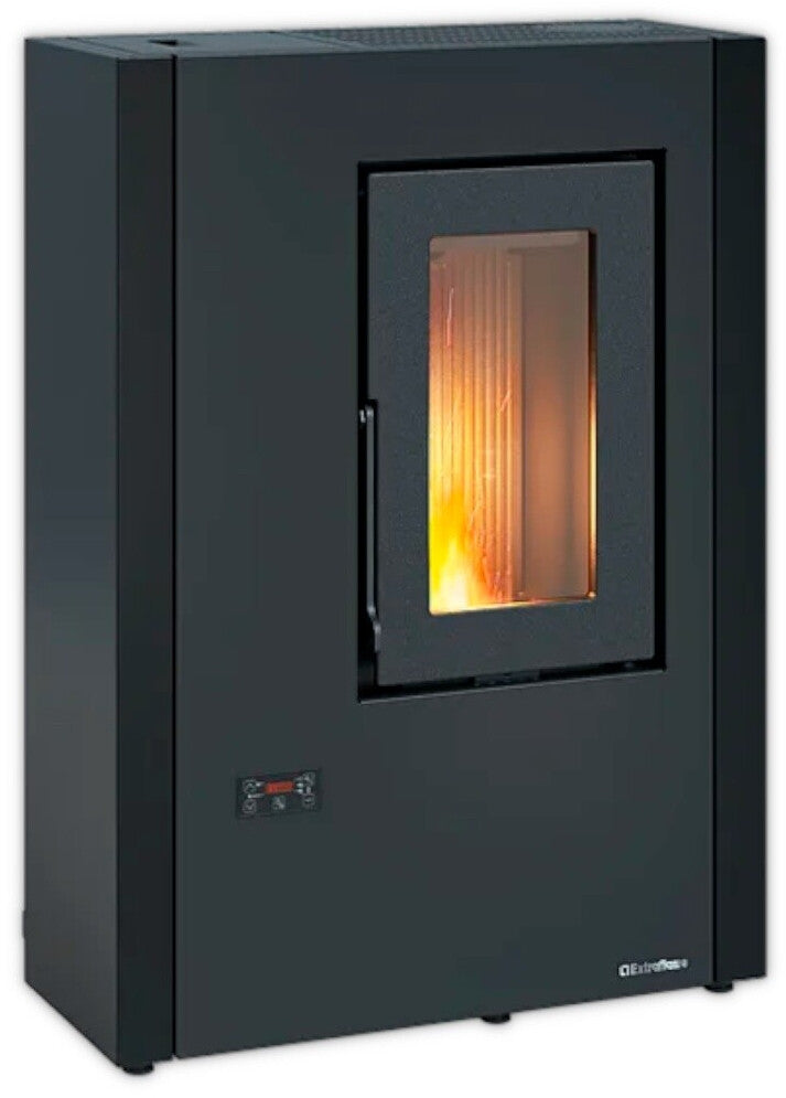 Extraflame Stufa A Pellet Ermetica Ventilata Slim Luisella 5.0 Maxi