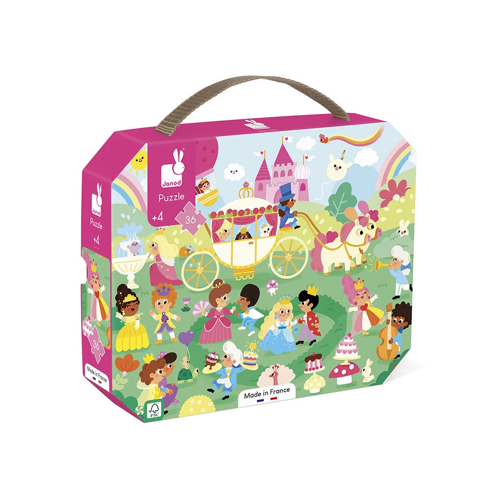 Janod Puzzle Le Principesse in Valigetta - 36 Pezzi