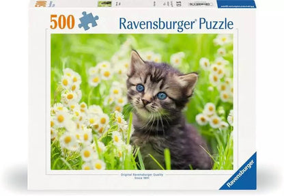 Ravensburger Puzzle Gattino Nel Prato 500 PEZZI