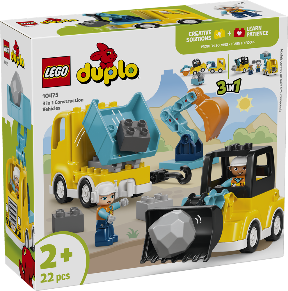 Lego DUPLO 10475 Veicoli Da Cantiere 3 In 1