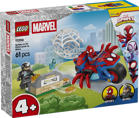 LEGO SPIDEY SPIDEY SULLA MOTO CONTRO RHINO 11206