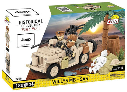 COBI 180 Pcs Kit Costruzioni 2298 - Jeep Willys MB SAS