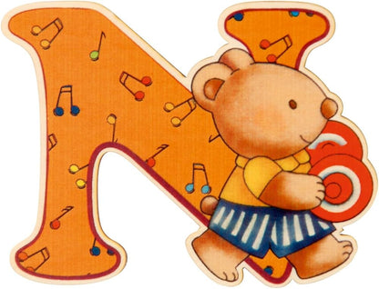 Lettera N In Legno - Giocattolo Educativo
