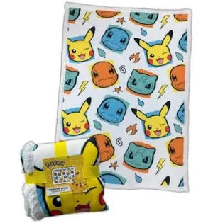 Lyo Coperta Sherpa Pokémon Face & Colour 100x150cm