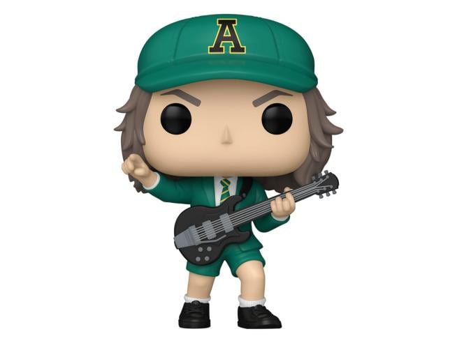 Funko Pop Ac/dc Pop! Rocks Vinile Figura Angus Young(green) 9 Cm Funko