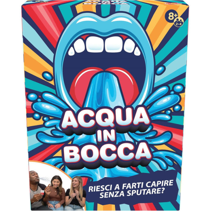 Acqua in Bocca – Party Game Divertente 2-4 Giocatori, Età 8+, Carte e Bicchieri Inclusi – Goliath
