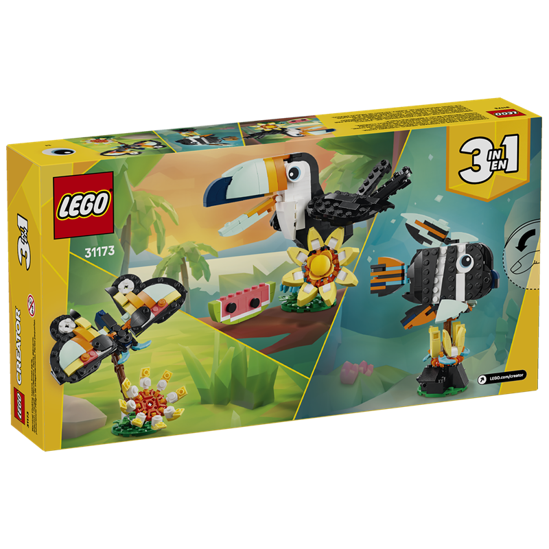 Animali selvatici: tucano tropicale - Lego Creator 31173