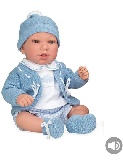 ARIAS - BEBE' 45CM DOLCI SUONI CON VESTITINO AZZURRO toysvaldichiana.it 