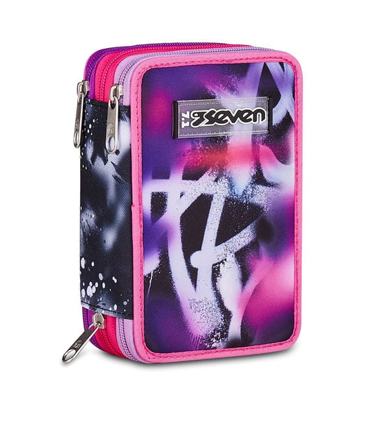 Astuccio 3 Zip Seven Buzzy Note Girl 300102630-406 - immagine prodotto