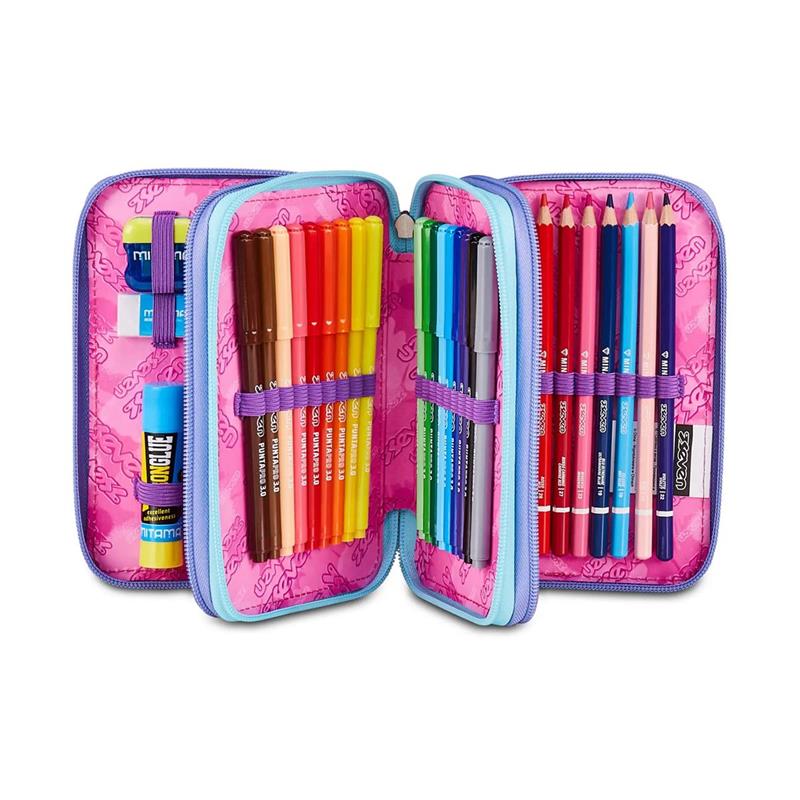 Astuccio  3 Zip Seven Electricvibe Girl 300102638-531