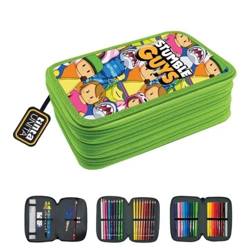 Astuccio Verde Stumble Guys 3ZIP