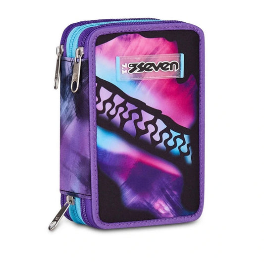 Astuccio  3 Zip Seven Pink Fusion 300102650-349