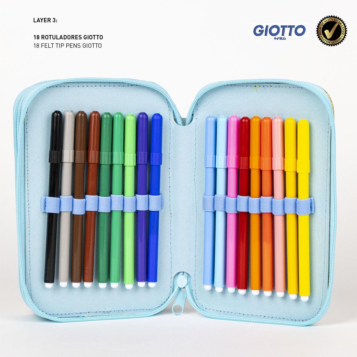 Astuccio con accessori 3 ZIP FROZEN CERDA 