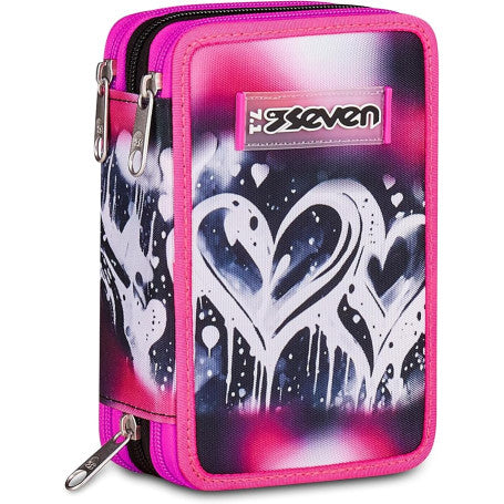 Astuccio  3 Zip Seven Plumpy Line Girl 300102658-899