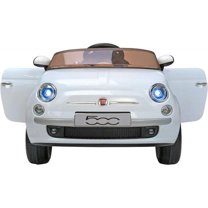 Macchina Elettrica Fiat 500 bianca  12v 4,5ah 110x58,4x53cm