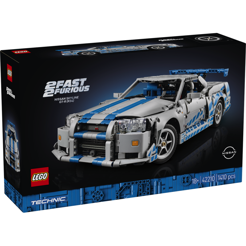 Auto Nissan Skyline GT-R (R34) 2 Fast 2 Furious - Lego Technic 42210