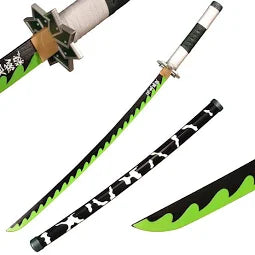 Med Katana Non Affilata Demon Slayer Sanemi Shinazugawa